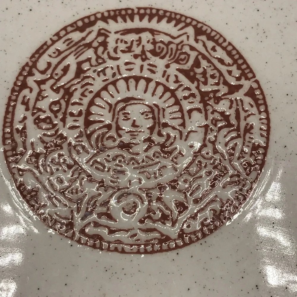 Vintage 1980’s Buffalo platter in Aztex design by Oneida.